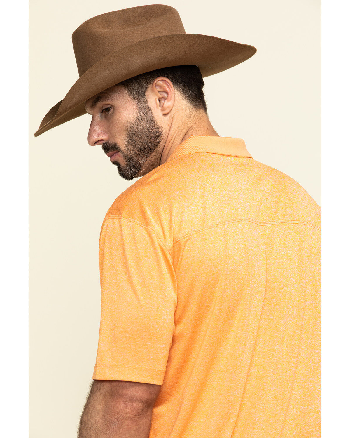 Image #5 - Cody James Core Men's Orange Tonal Short Sleeve Polo Shirt, , hi-res
