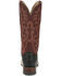 Justin Women's Exotic Full Quill Ostrich Western Boots - Broad Square Toe, Black, hi-res