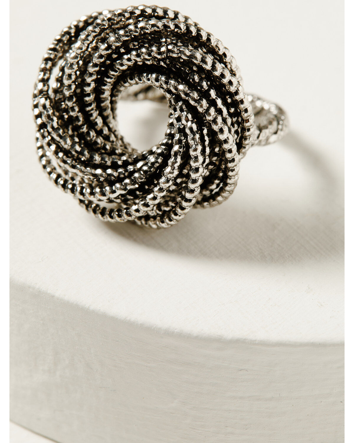 Image #2 - Shyanne Women's Soleil Silver Rope Statement Ring, Silver, hi-res