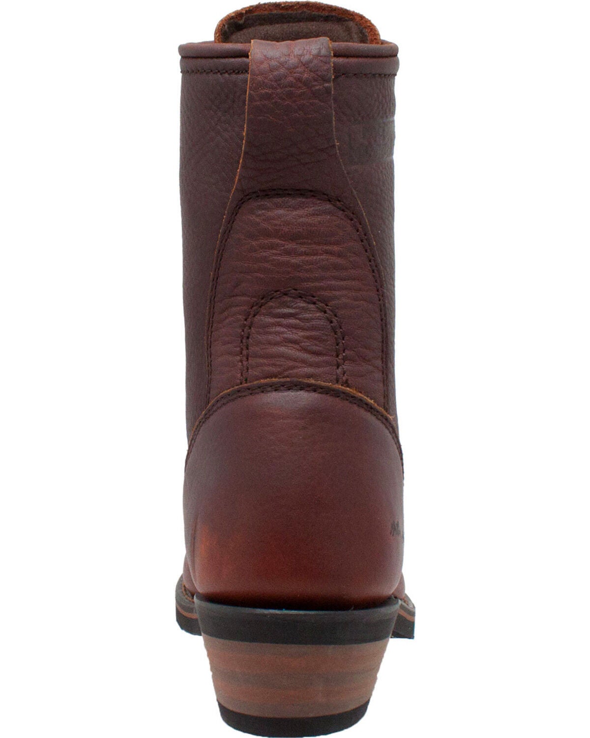 Image #5 - Ad Tec Women's Chestnut 8" Leather Packer Boots - Soft Toe, Chestnut, hi-res