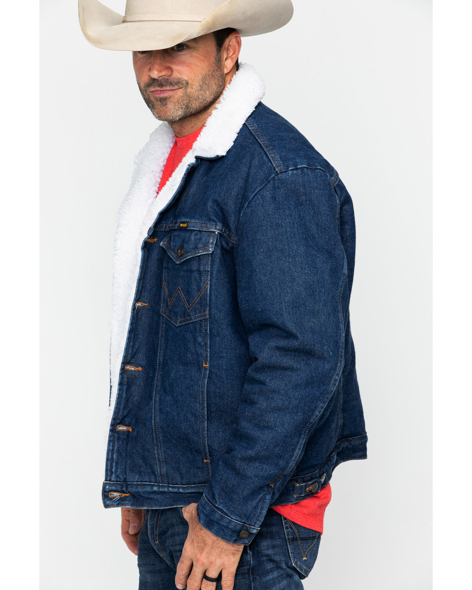 Sherpa lined western jacket on sale