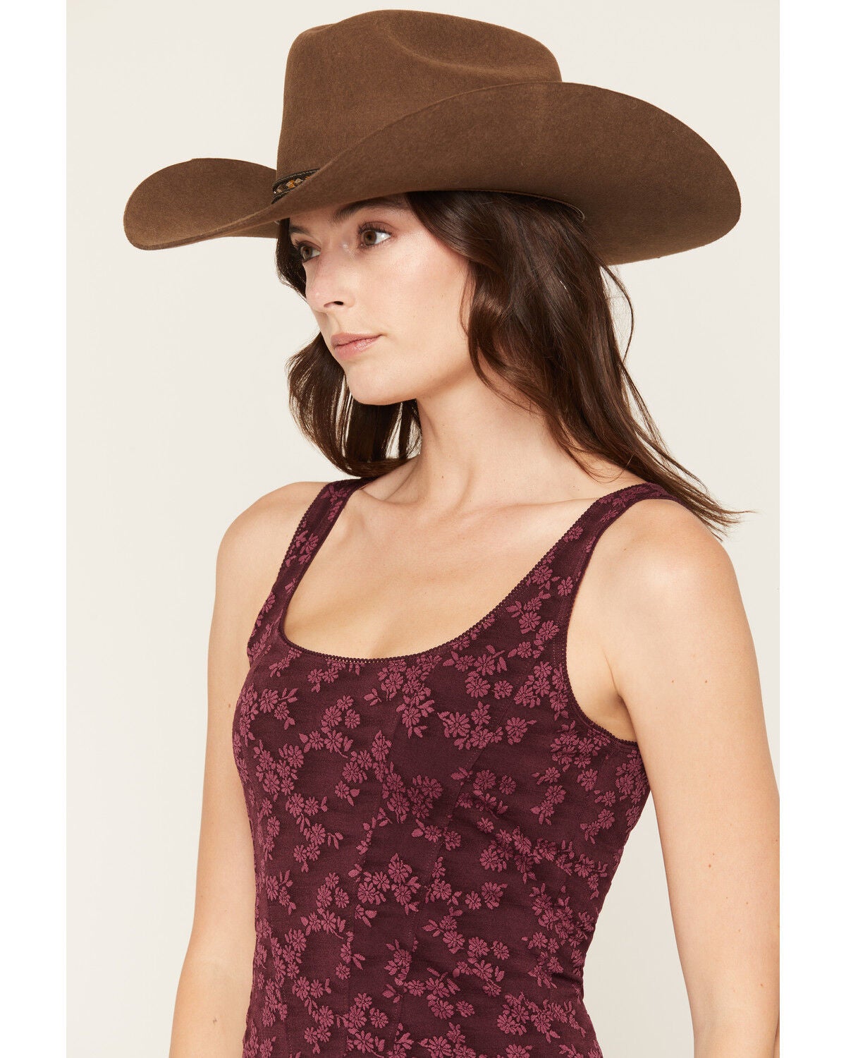 Image #2 - Idyllwind Women's Corset Tank, Wine, hi-res