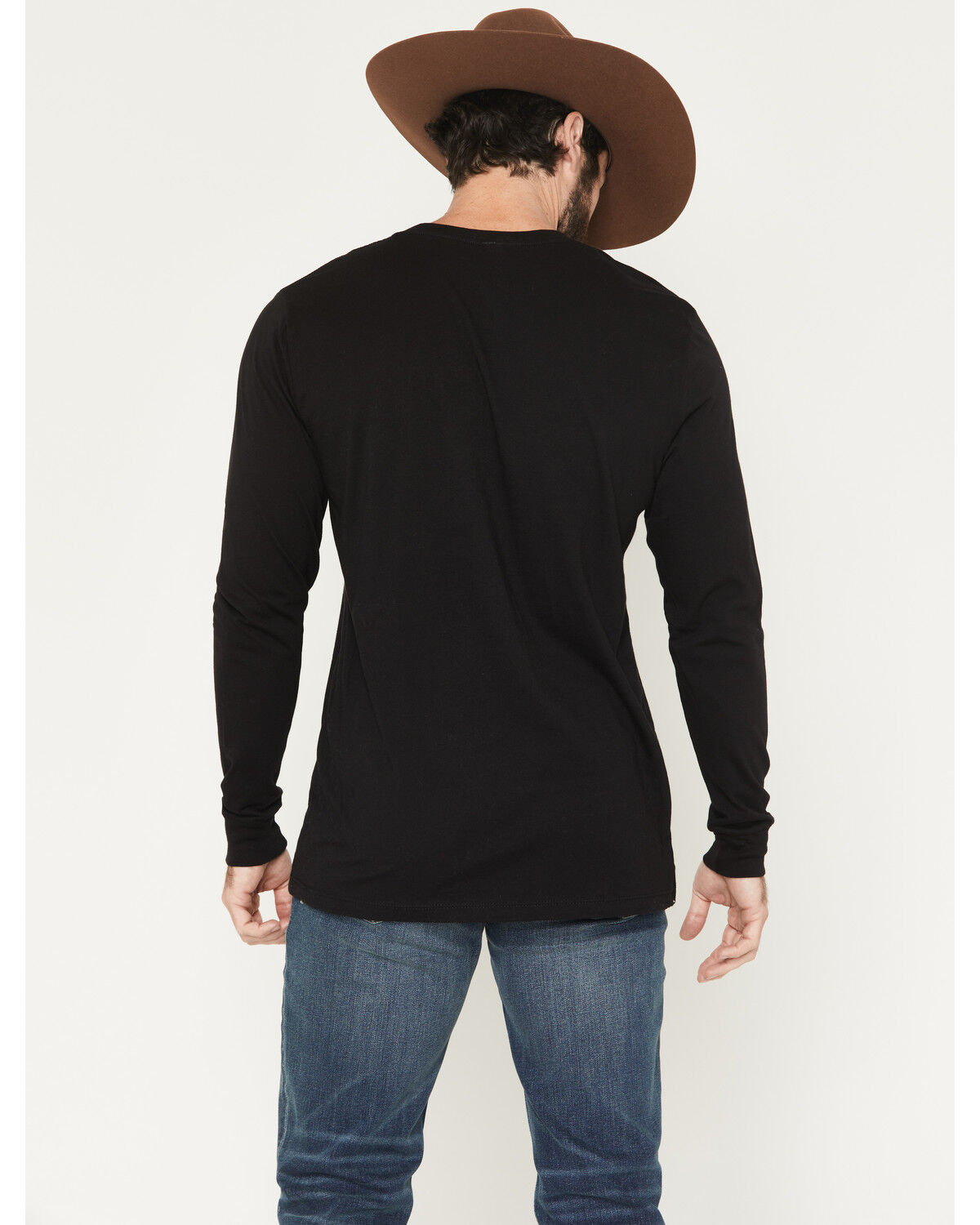 Image #4 - RANK 45® Men's Honeycomb Logo Long Sleeve Graphic T-Shirt, Black, hi-res