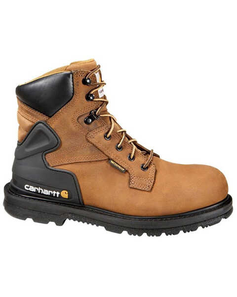 Image #2 - Carhartt 6" Waterproof Lace-Up Work Boots - Round Toe, , hi-res