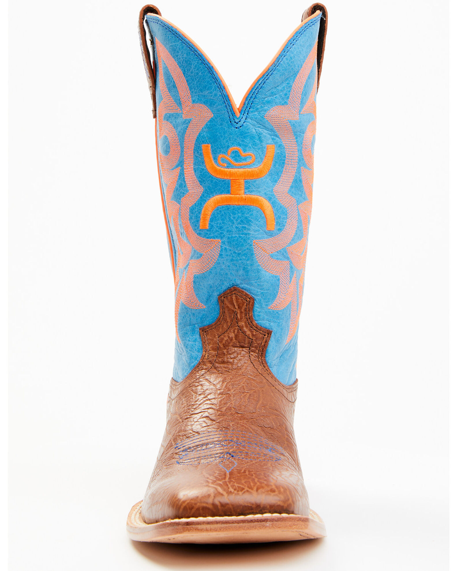 Image #7 - HOOey by Twisted X Men's Square Toe Western Boots, Cognac, hi-res