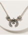 Shyanne Women's Mystic Summer Thunderbird Squash Blossom Necklace, Silver, hi-res
