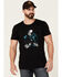 Moonshine Spirit Men's Lonesome Cowboy Graphic T-Shirt , Black, hi-res