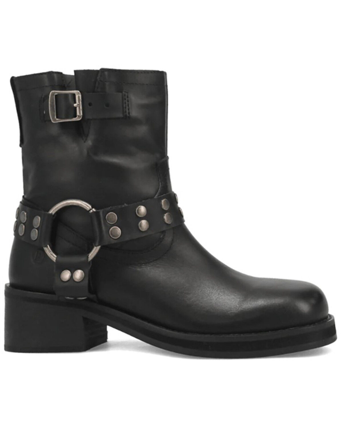 Image #2 - Dingo Women's Anarchy Harness Booties - Round Toe, Black, hi-res