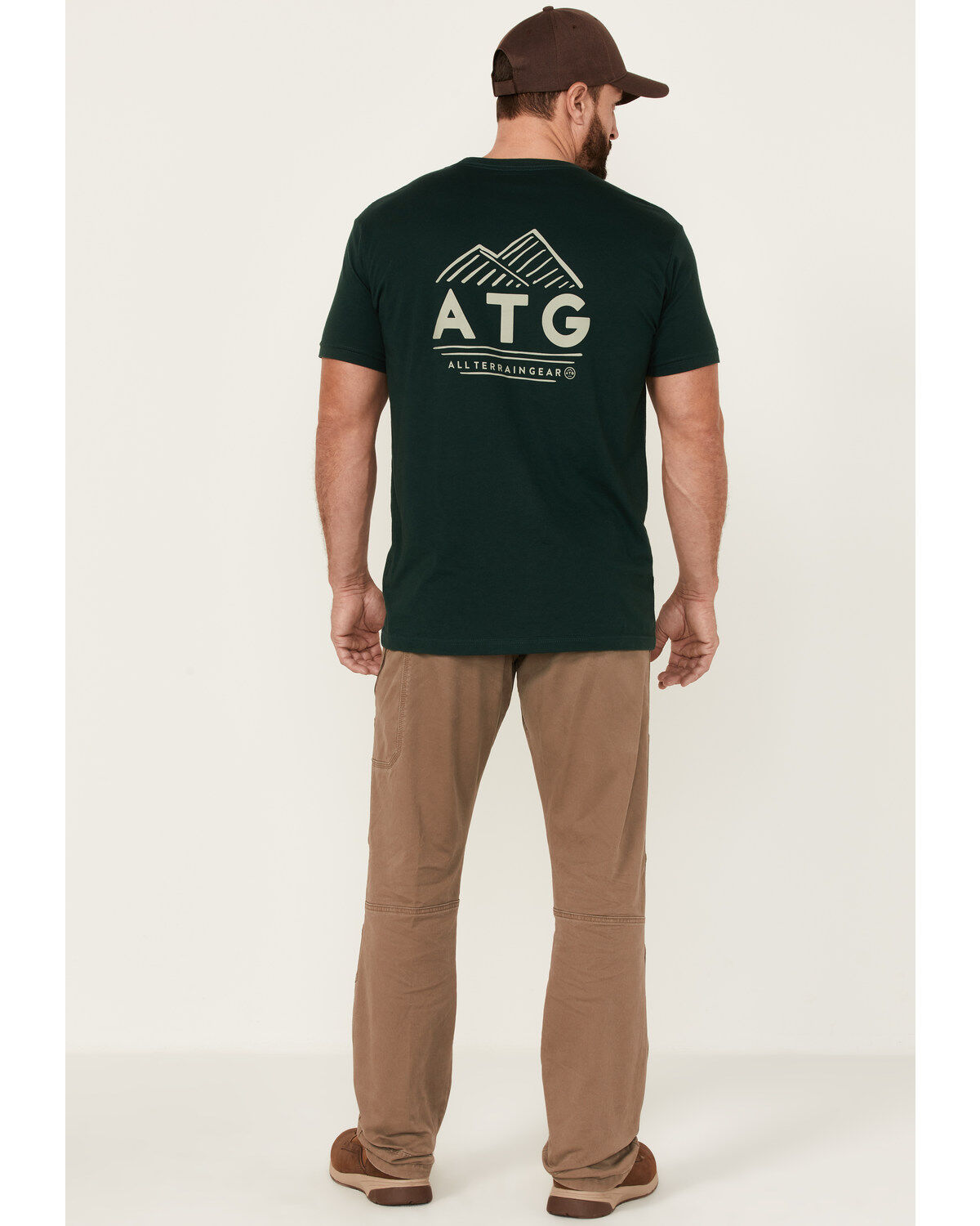 Image #3 - ATG by Wrangler Men's Morel Utility Asymmetric Cargo Pants, Brown, hi-res