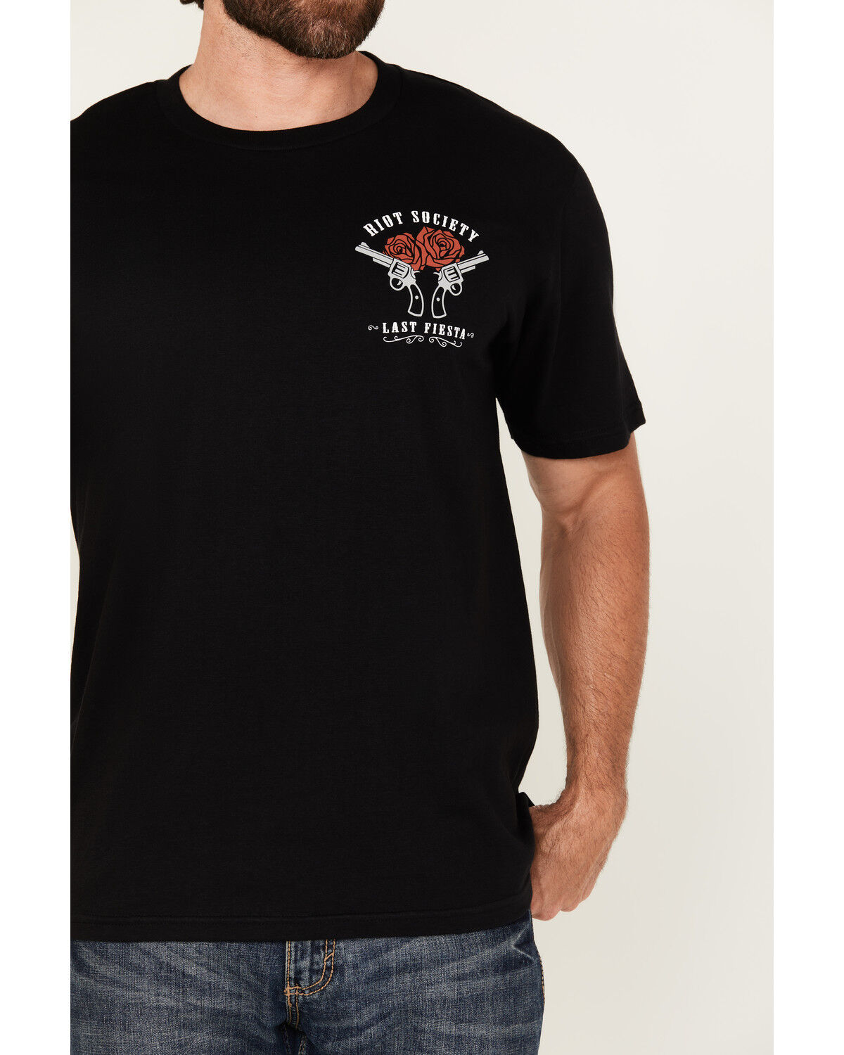 Product Name:  Riot Society Men's Boot Barn Exclusive Fiesta Cowgirl Short Sleeve Graphic T-Shirt