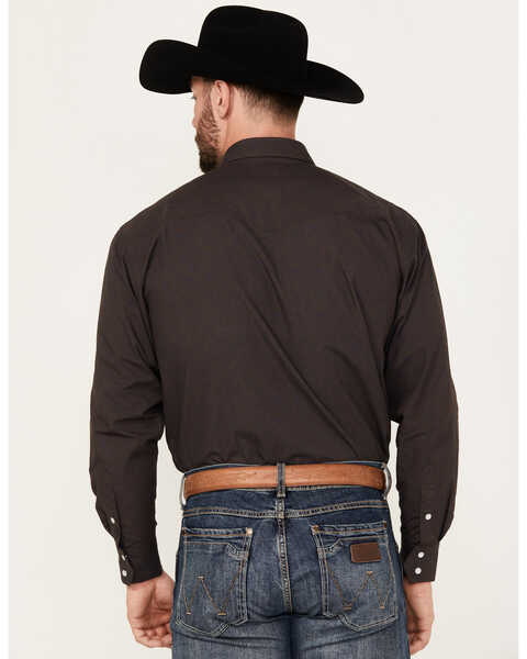 Image #4 - Resistol Men's Lucas Paisley Print Long Sleeve Pearl Snap Western Shirt, Dark Blue, hi-res