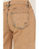 Image #4 - Miss Me Women's Mid Rise 32" Wide Leg Stretch Denim Jeans, Brown, hi-res