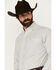 Image #2 - Cinch Men's Checkered Print Long Sleeve Button-Down Western Shirt, Cream, hi-res