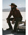 Image #1 - Brothers and Sons Men's Tencel Plaid Long Sleeve Button Down Western Flannel Shirt, Dark Orange, hi-res