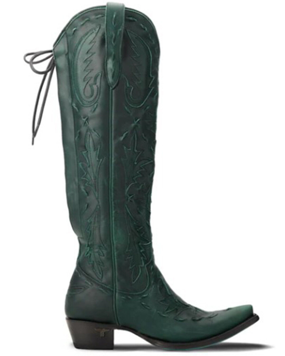 Image #2 - Lane Women's Reverie Knee High Coreset Western Boots - Snip Toe, Green, hi-res