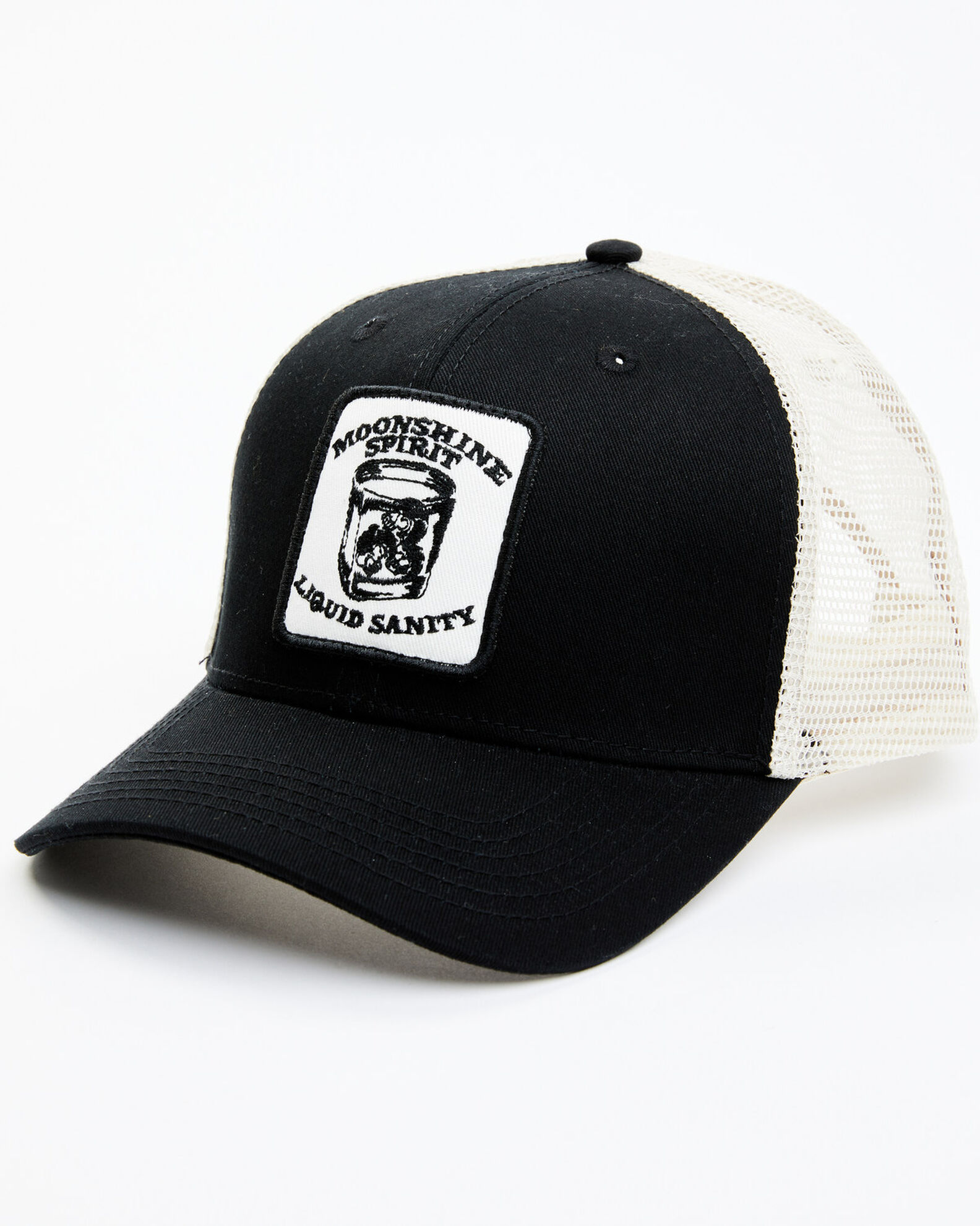 Logo Patch Trucker Hat - Black - Pacific Coast Spirits