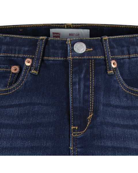 Image #3 - Levi's Girls' Dark Wash Legacy Classic Bootcut Jeans , Blue, hi-res