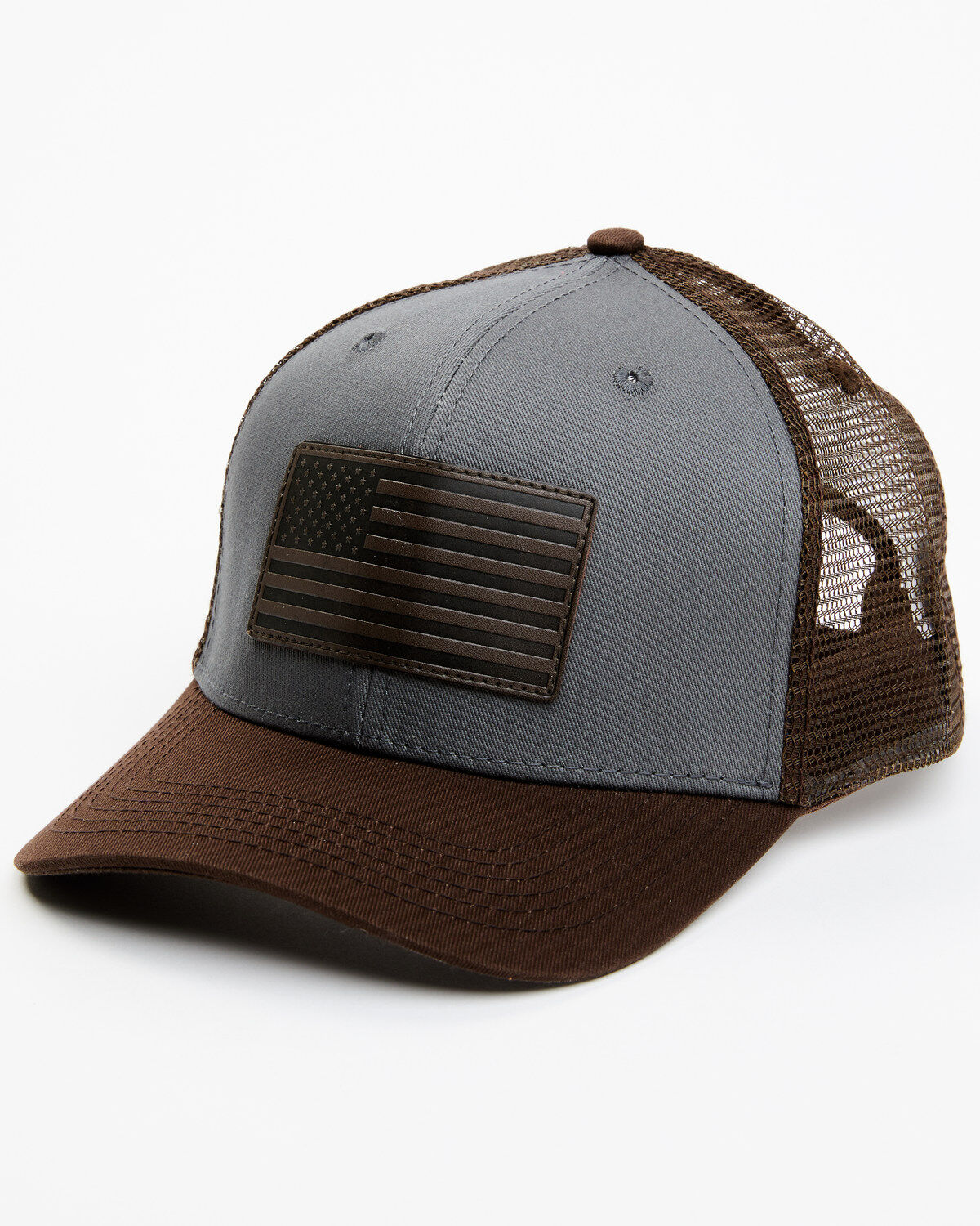 Image #1 - Cody James Men's American Flag Patch Ball Cap, Dark Grey, hi-res