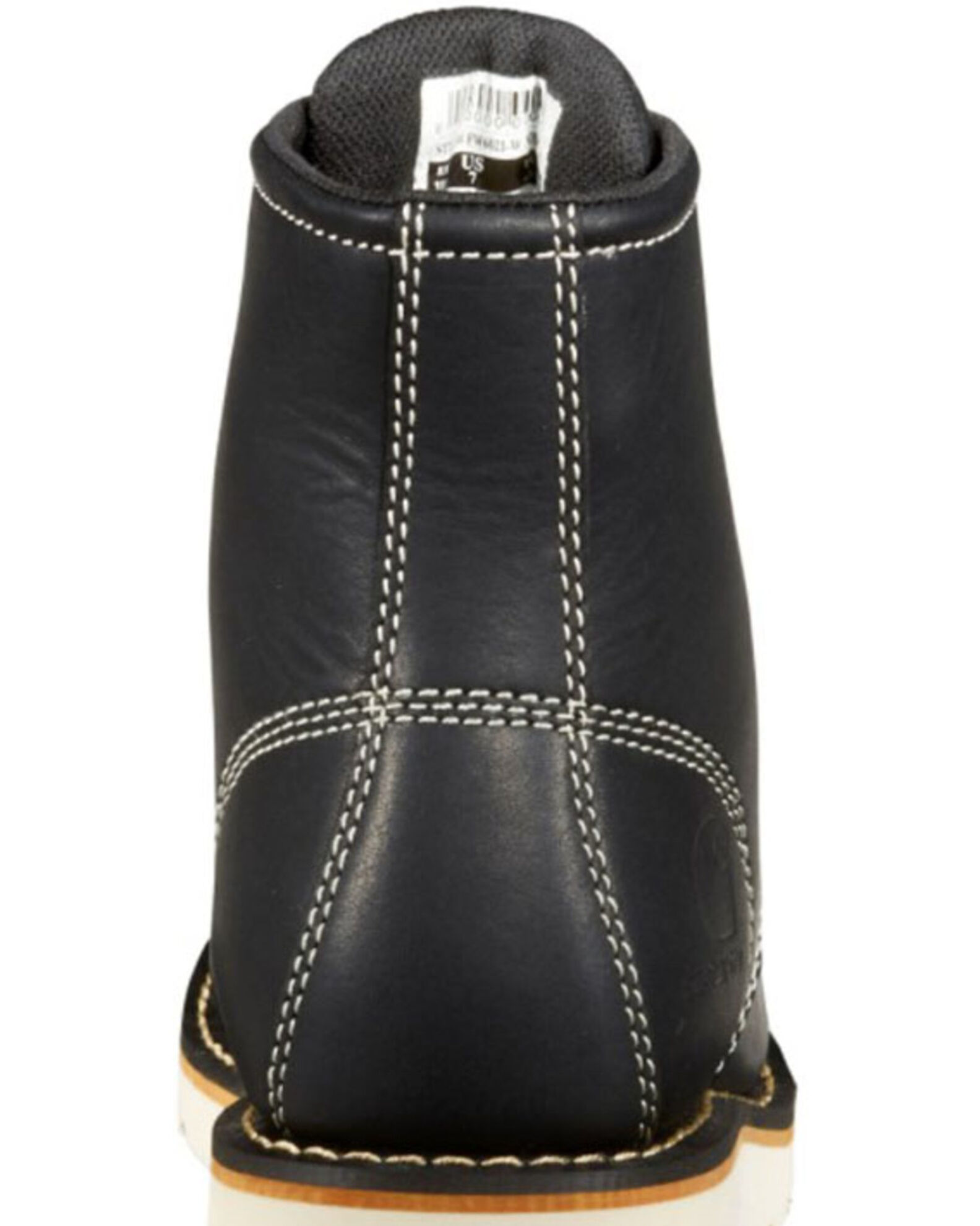 Black wedge sole work boots 2025