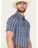 Image #2 - Panhandle Men's Southwestern Print Short Sleeve Snap Performance Western Shirt, , hi-res
