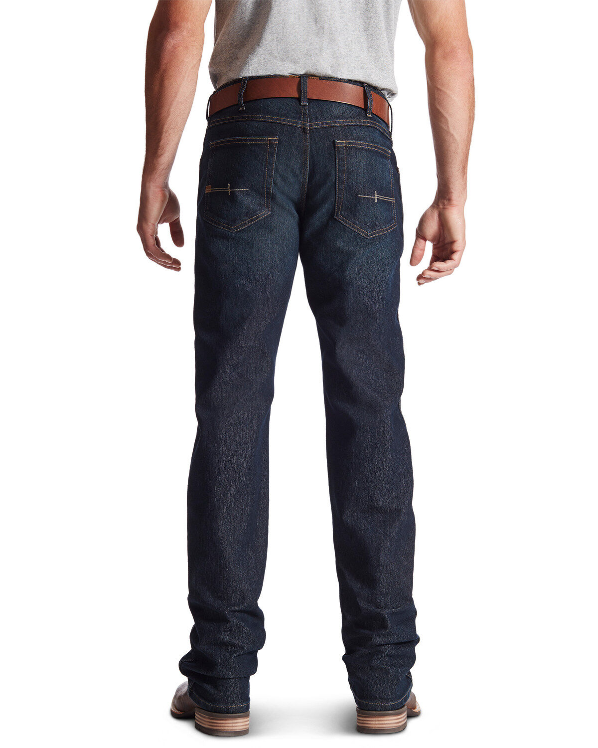 Image #4 - Ariat Men's Rebar M5 Slim Straight Leg Jeans, Denim, hi-res