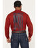 Image #1 - Cody James Men's FR Solid Flag Long Sleeve Graphic Work T-Shirt, Red, hi-res