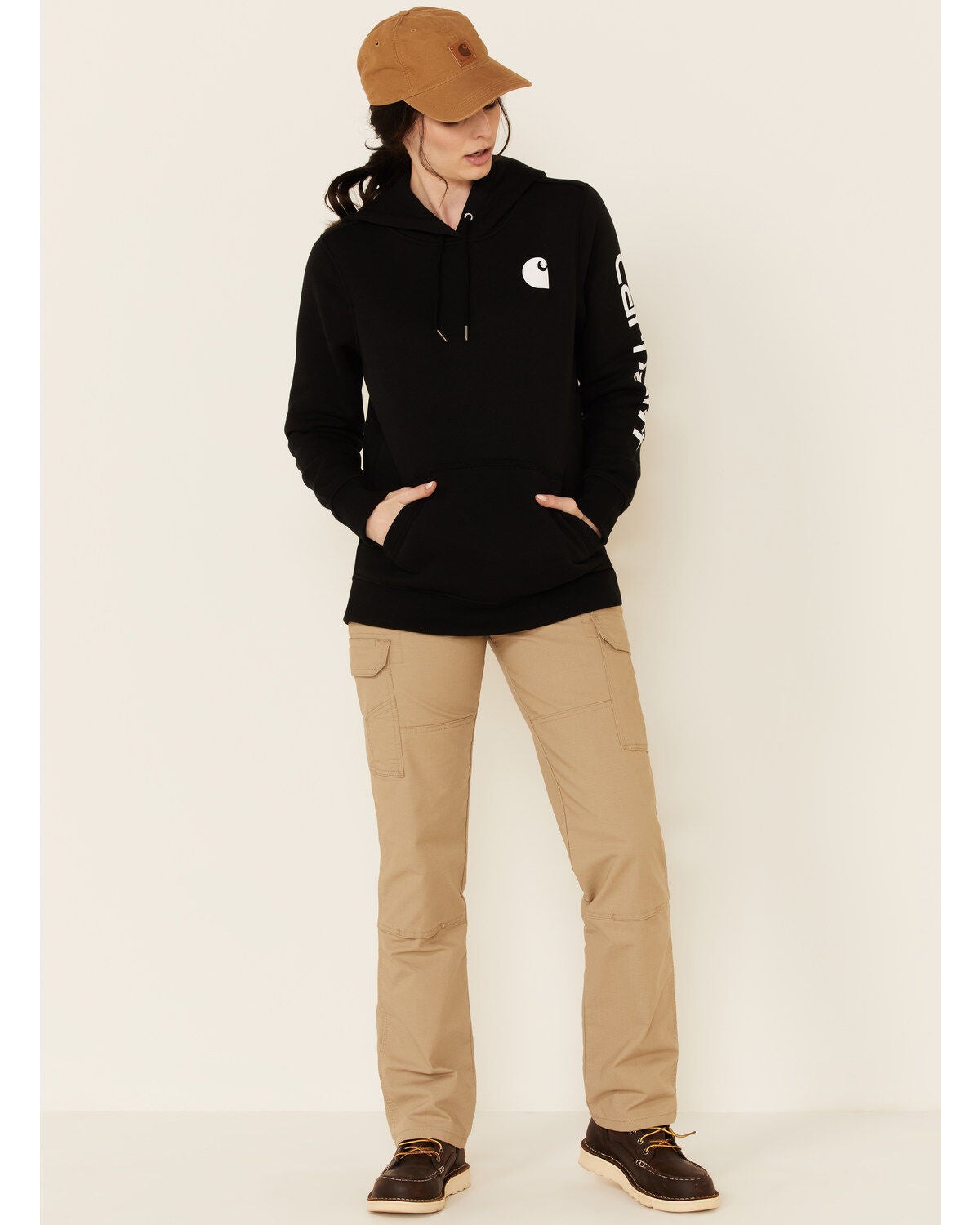 Carhartt Women's Clarksburg Graphic Sleeve Pullover Sweatshirt | Boot Barn