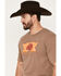 Image #2 - Cody James Men's Sunset Logo Graphic T-Shirt, Tan, hi-res