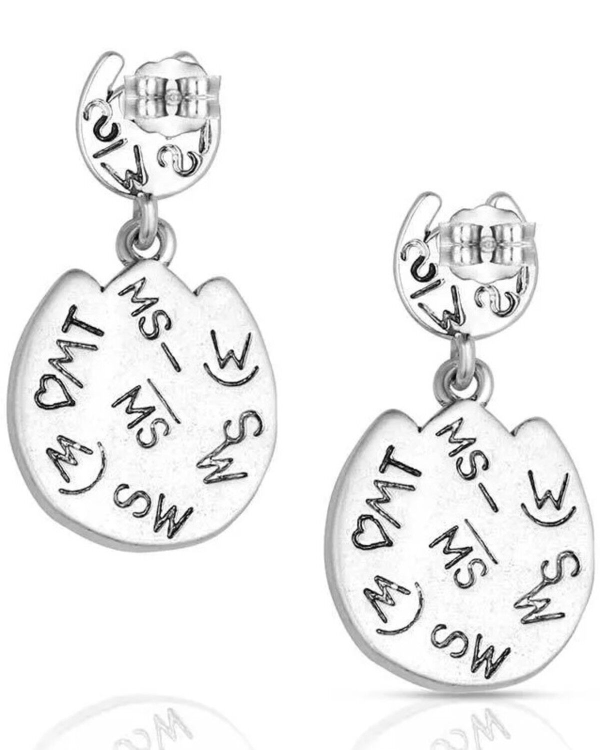 Image #2 - Montana Silversmiths Women's Pure Luck Earrings, Silver, hi-res