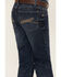 Wrangler 20X Youth Boys' Dark Wash Slim Fit Vintage Bootcut Denim Jeans, Dark Wash, hi-res