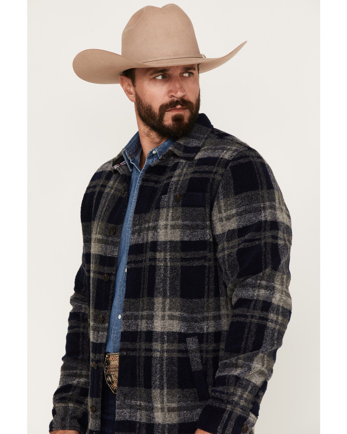 Image #2 - Flag & Anthem Men's Newberg Plaid Print Shacket, , hi-res