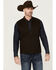 Cinch Men's Wool Canvas Reversible Zip-Front Vest , Brown, hi-res