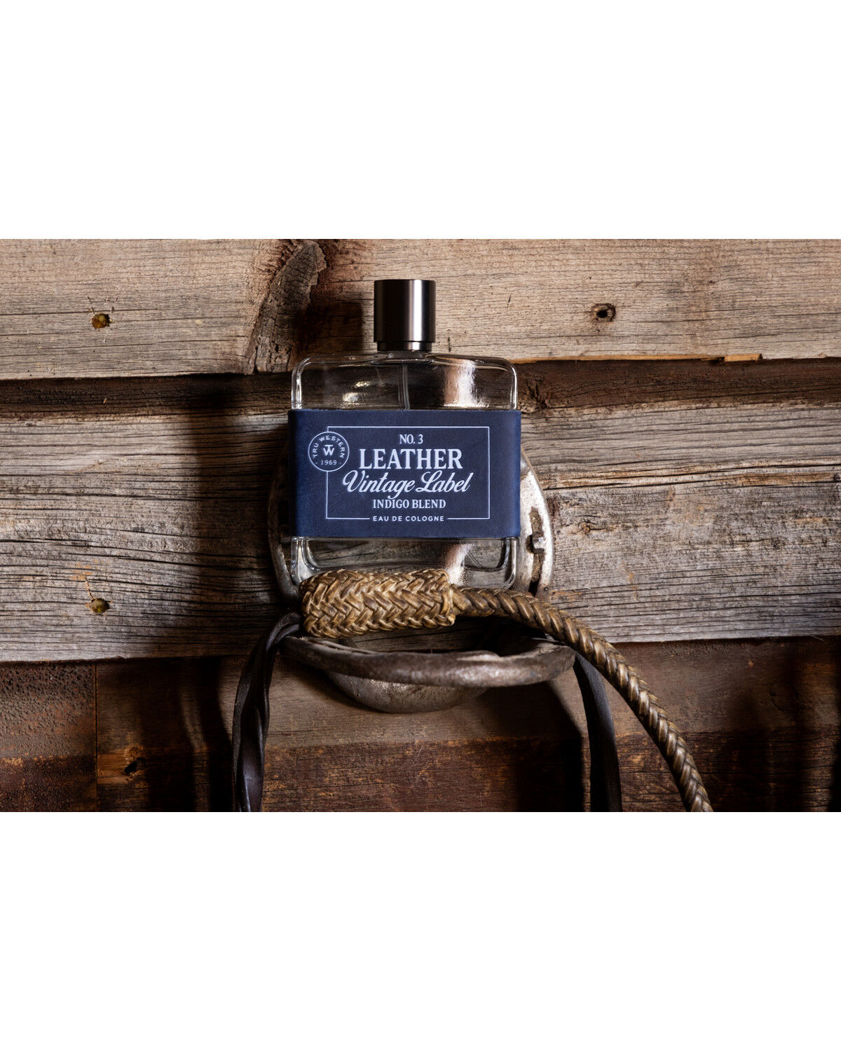 Image #4 - Tru Fragrances Men's No. 3 Leather Vintage Label Indigo Blend Eau de Cologne, No Color, hi-res