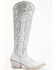 Liberty Black Women's Allie Nite Life Embroidered Tall Western  Boots - Pointed Toe, Light Blue, hi-res