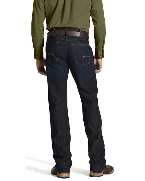 Image #1 - Ariat Men's Rebar M5 Slim Straight Leg Jeans, Denim, hi-res