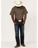 Image #2 - RANK 45® Men's Steer Small Plaid Print Short Sleeve Button-Down Western Shirt, Black, hi-res