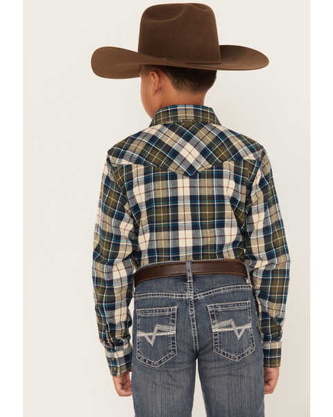Cody James Boys' Plaid Print Long Sleeve Snap Western Flannel Shirt | Boot  Barn