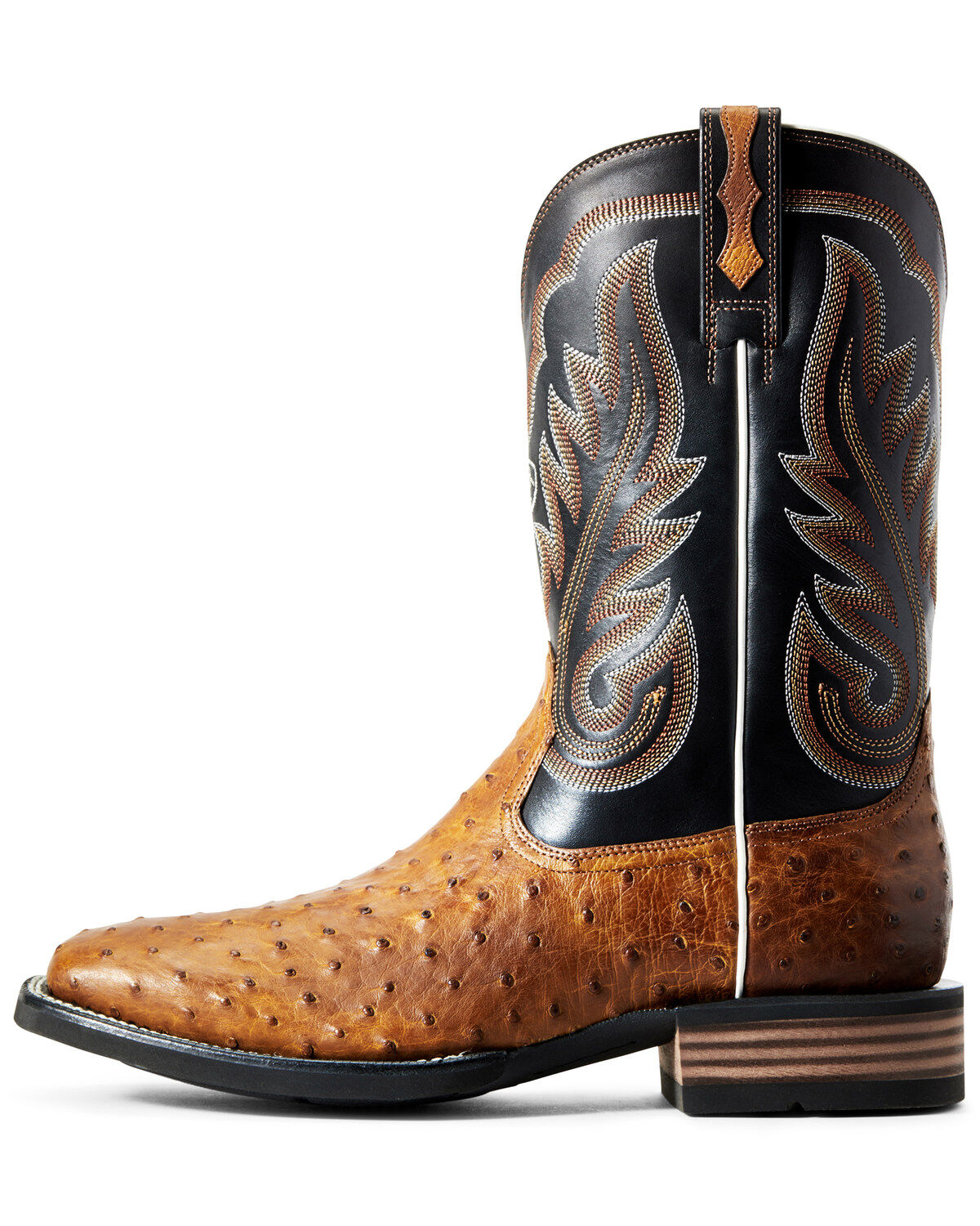 ariat ostrich square toe boots