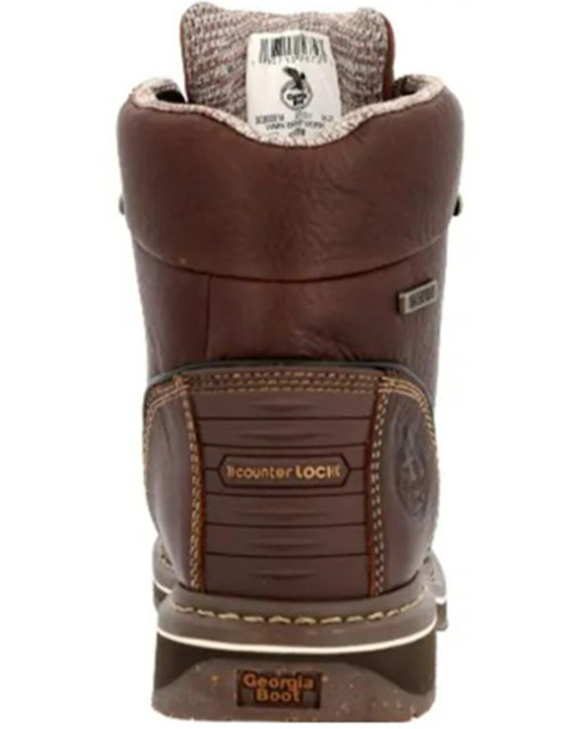 Image #2 - Georgia Boot Women's AMP Light Edge Waterproof Lace-Up Work Boots - Soft Toe, Brown, hi-res