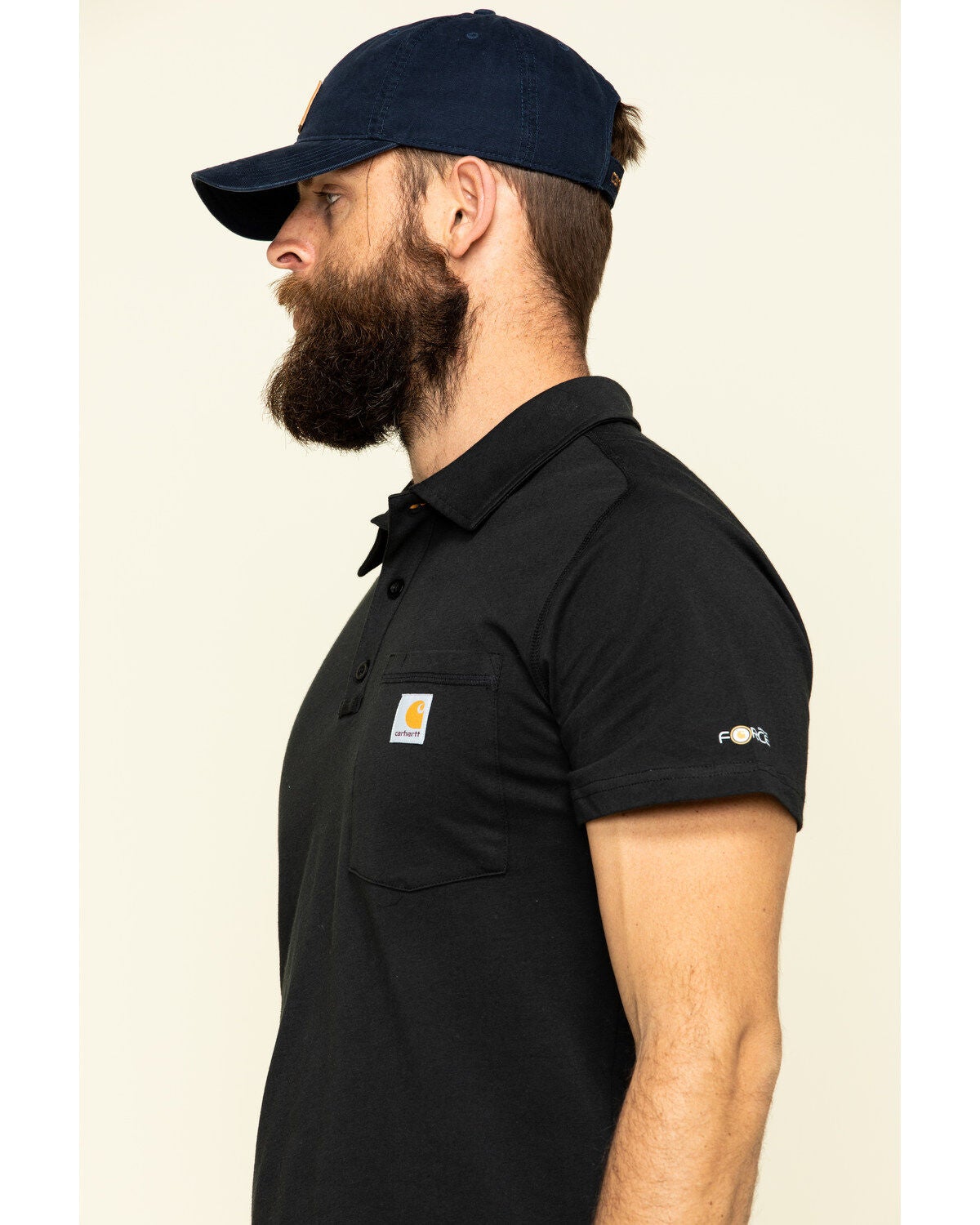 black polo work shirts