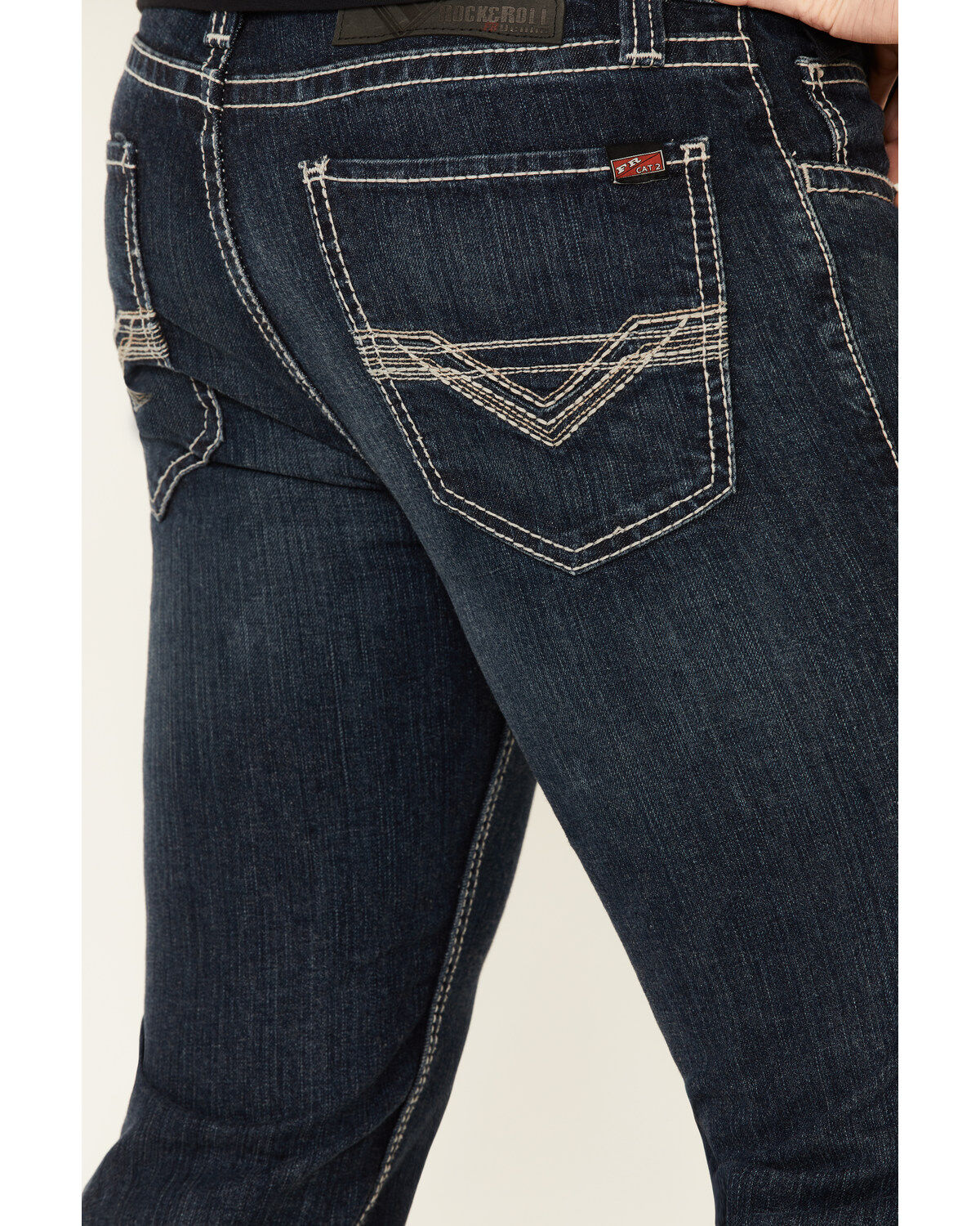 Image #3 - Rock & Roll Denim Men's FR Dark Reflex Revolver Slim Straight Work Jeans, , hi-res