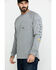 Ariat Men's Gray Rebar Cotton Strong Graphic Long Sleeve Work Shirt - Big & Tall , Heather Grey, hi-res