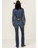 Image #3 - Ariat Women's Dark Wash Ariana Mid Rise Bootcut Stretch Denim Jeans, Dark Wash, hi-res