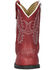 Image #3 - Smoky Mountain Toddler Girls' Hopalong Western Boots - Round Toe, Red, hi-res