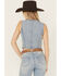 Image #4 - Ashley Vintage Charm by 26 International Women's Heart Pocket Denim Vest, Medium Wash, hi-res
