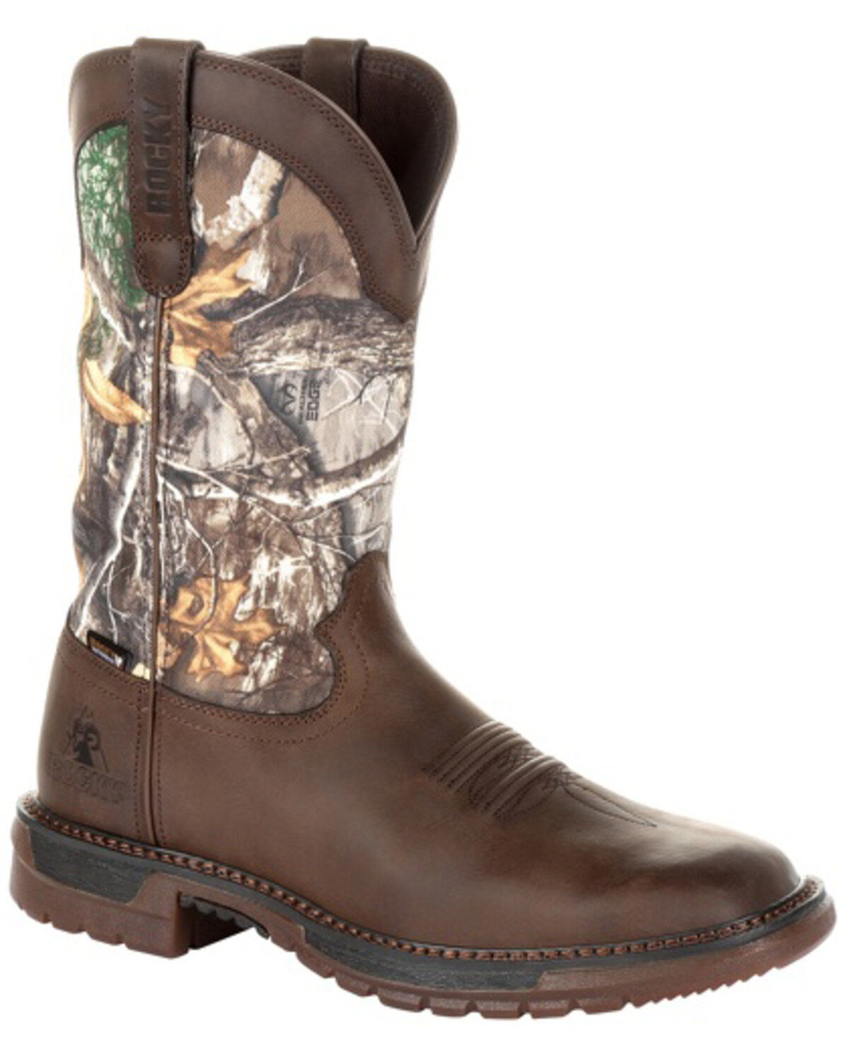 Image #1 - Rocky Men's Original Ride FLX Waterproof Western Boots - Square Toe, , hi-res