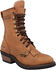 Image #1 - Ad Tec Women's Tan 8" Brown Leather Packer Boots - Soft Toe, Tan, hi-res