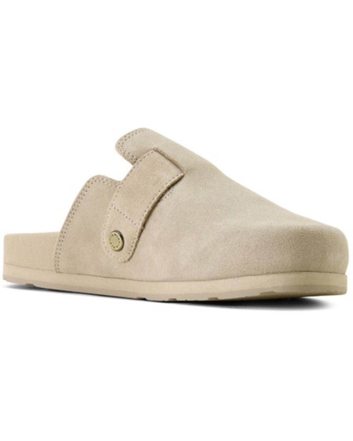 Image #2 - Ariat Women's Suede Country Mules, Oatmeal, hi-res