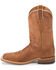 Image #4 - Justin Men's Bent Rail Square Toe Western Boots, Brown, hi-res