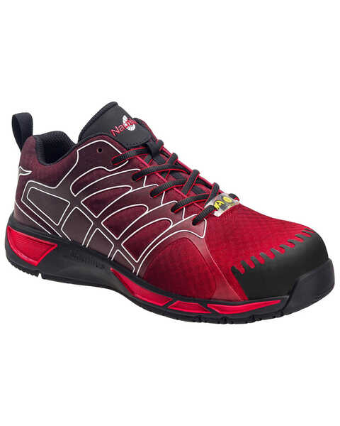Nautilus Men's Waterproof Athletic Work Shoes - Composite Toe, Red, hi-res